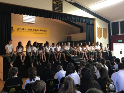 New Caledonia visitors at Whakatane High School