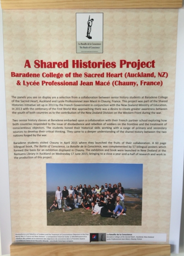 Shared Histories exhibition posters in Wellington