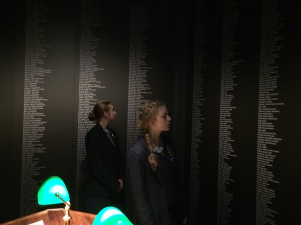 At Toitu in Dunedin in the Roll of Honour Room