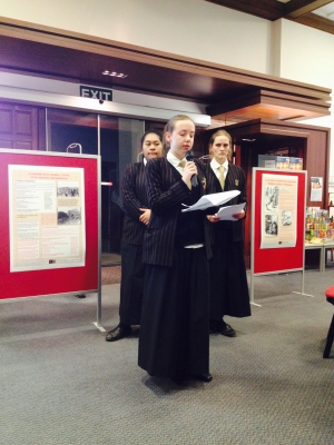 Remuera Library welcomes Shared Histories as Baradene College students launch their book